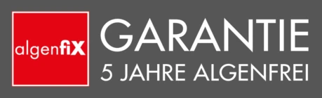 5 Jahre algenfiX Garantie